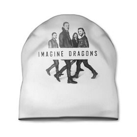 Шапка 3D с принтом Группа Imagine Dragons в Белгороде, 100% полиэстер | универсальный размер, печать по всей поверхности изделия | dragons | imagine | альтернативный | американская | бэн макки | группа | драгонс | дэн платцман | дэн рейнольдс | имеджин | инди | индирок | поп | рок | уэйн сермон | электроник