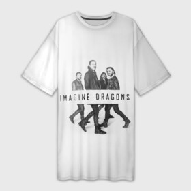 Платье-футболка 3D с принтом Группа Imagine Dragons в Белгороде,  |  | dragons | imagine | альтернативный | американская | бэн макки | группа | драгонс | дэн платцман | дэн рейнольдс | имеджин | инди | индирок | поп | рок | уэйн сермон | электроник