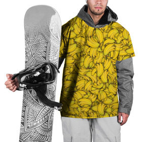 Накидка на куртку 3D с принтом Бананы в Белгороде, 100% полиэстер |  | banana | vegan | банан | веган | желтый | паттерн | текстура | фрукт