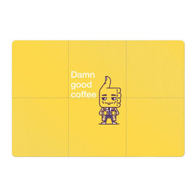Магнитный плакат 3Х2 с принтом Чертовски хороший кофе в Белгороде, Полимерный материал с магнитным слоем | 6 деталей размером 9*9 см | fbi | fагент купер | twin peaks | лайк | лойс | луцк | палец вверх | смайлик | твин пикс | человечек