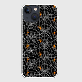 Чехол для iPhone 13 mini с принтом Паутина в Белгороде,  |  | gothic | halloween | spider | паук | паутина | хэллоуин