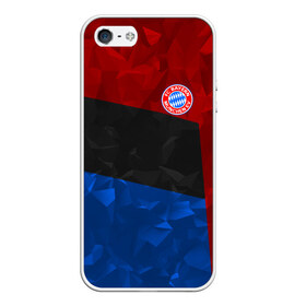 Чехол для iPhone 5/5S матовый с принтом FC Bayern 2018 Abstract colors в Белгороде, Силикон | Область печати: задняя сторона чехла, без боковых панелей | bayern | fc | абстракция | бавария | геометрия | спорт | футбольный клуб