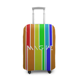 Чехол для чемодана 3D с принтом Imagine Dragons краска в Белгороде, 86% полиэфир, 14% спандекс | двустороннее нанесение принта, прорези для ручек и колес | альтернативный | американская | группа | драгонс | имеджин | инди | индирок | поп | рок | электроник