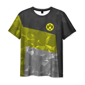 Мужская футболка 3D с принтом Borussia Dortmund 2018 в Белгороде, 100% полиэфир | прямой крой, круглый вырез горловины, длина до линии бедер | Тематика изображения на принте: боруссия | дортмунд