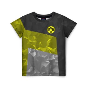 Детская футболка 3D с принтом Borussia Dortmund 2018 в Белгороде, 100% гипоаллергенный полиэфир | прямой крой, круглый вырез горловины, длина до линии бедер, чуть спущенное плечо, ткань немного тянется | боруссия | дортмунд