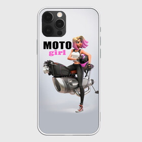 Чехол для iPhone 12 Pro с принтом Moto Girl в Белгороде, силикон | область печати: задняя сторона чехла, без боковых панелей | Тематика изображения на принте: girl | moto | motorcycle | аниме | байк | байкер | девушка | мото | мотоцикл
