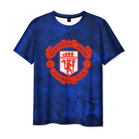 Мужская футболка 3D с принтом FC Манчестер(blue collection) в Белгороде, 100% полиэфир | прямой крой, круглый вырез горловины, длина до линии бедер | football | footer | manchester | soccer | socker | арсенал | футбол | футбольный клуб