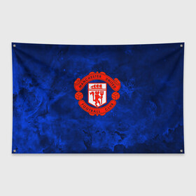 Флаг-баннер с принтом FC Манчестер(blue collection) в Белгороде, 100% полиэстер | размер 67 х 109 см, плотность ткани — 95 г/м2; по краям флага есть четыре люверса для крепления | football | footer | manchester | soccer | socker | арсенал | футбол | футбольный клуб