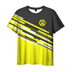 Мужская футболка 3D с принтом FC Borussia 2018 Sport в Белгороде, 100% полиэфир | прямой крой, круглый вырез горловины, длина до линии бедер | боруссия | дортмунд