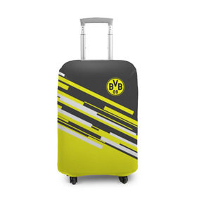 Чехол для чемодана 3D с принтом FC Borussia 2018 Sport в Белгороде, 86% полиэфир, 14% спандекс | двустороннее нанесение принта, прорези для ручек и колес | боруссия | дортмунд