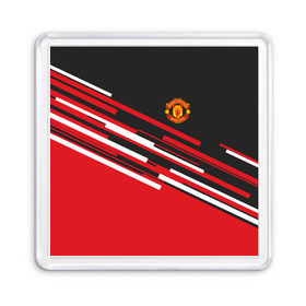 Магнит 55*55 с принтом Manchester United 2018 Sport в Белгороде, Пластик | Размер: 65*65 мм; Размер печати: 55*55 мм | Тематика изображения на принте: emirates | fc | manchester united | абстракция | геометрия | зож | клуб | линии | манчестер юнайтед | модные | мяч | россии | спорт | спортивные | стиль | тренды | футбол | футбольный клуб | экстрим | эмблема