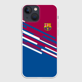 Чехол для iPhone 13 mini с принтом FC Barcelona 2018 Sport line в Белгороде,  |  | fc | fc barcelona | fcb | fly emirates | ronaldo | абстракция | барселона | геометрия | зож | клуб | линии | месси | модные | мяч | реал мадрид | спорт | спортивные | тренды | футбол | футбольный клуб | эмблема