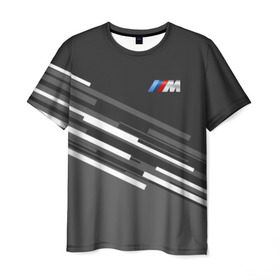 Мужская футболка 3D с принтом BMW 2018 sport line в Белгороде, 100% полиэфир | прямой крой, круглый вырез горловины, длина до линии бедер | bmw | bmw motorsport | bmw performance | carbon | m | motorsport | performance | sport | бмв | карбон | моторспорт | спорт