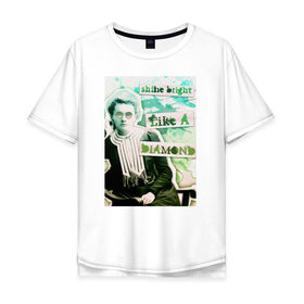 Мужская футболка хлопок Oversize с принтом Мария Кюри (Химия – Просто) в Белгороде, 100% хлопок | свободный крой, круглый ворот, “спинка” длиннее передней части | блоггер | мария кюри | наука | химия | химия   просто