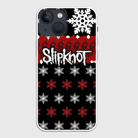 Чехол для iPhone 13 mini с принтом Праздничный Slipknot в Белгороде,  |  | slipknot | альтернативный метал | андерс | грув метал | колсефни | кори | красный | метал | музыка | новогодний | новый год | ню метал | рождество | рок | слипкнот | снежинки | тейлор