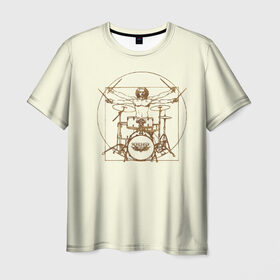 Мужская футболка 3D с принтом Drums в Белгороде, 100% полиэфир | прямой крой, круглый вырез горловины, длина до линии бедер | барабанщик | барабаны | драммер | ударные