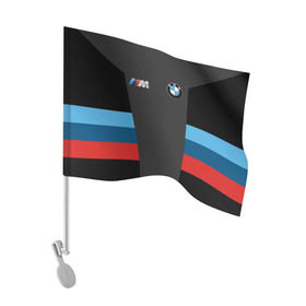 Флаг для автомобиля с принтом BMW 2018 Sport в Белгороде, 100% полиэстер | Размер: 30*21 см | bmw | автомобиль | автомобильные | бмв | марка | машины | патриот | флаг