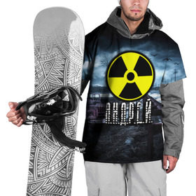 Накидка на куртку 3D с принтом S.T.A.L.K.E.R. - А.Н.Д.Р.Е.Й. в Белгороде, 100% полиэстер |  | stalker | андрей | волки | грузовик | имя | мрак | припять | птицы | радиация | сталкер | чернобыль