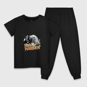 Детская пижама хлопок с принтом Iron Maiden в Белгороде, 100% хлопок |  брюки и футболка прямого кроя, без карманов, на брюках мягкая резинка на поясе и по низу штанин
 | 