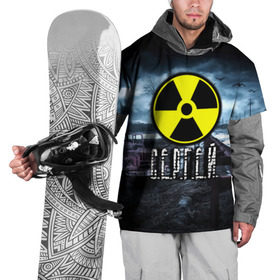 Накидка на куртку 3D с принтом S.T.A.L.K.E.R. - С.Е.Р.Г.Е.Й. в Белгороде, 100% полиэстер |  | stalker | волки | грузовик | имя | мрак | припять | птицы | радиация | серега | сережа | сталкер | чернобыль