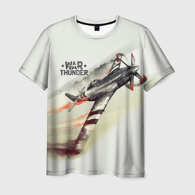 Мужская футболка 3D с принтом War Thunder в Белгороде, 100% полиэфир | прямой крой, круглый вырез горловины, длина до линии бедер | Тематика изображения на принте: war thunder | гром войны