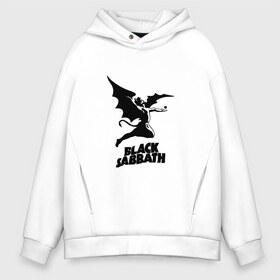 Мужское худи Oversize хлопок с принтом Black Sabbath в Белгороде, френч-терри — 70% хлопок, 30% полиэстер. Мягкий теплый начес внутри —100% хлопок | боковые карманы, эластичные манжеты и нижняя кромка, капюшон на магнитной кнопке | black sabbath | ангел | белое | билл уорд | гизер батлер | группа | демон | инь и янь | крылья | метал | музыка | надпись | оззи | осборн | песни | рок | тони айомми | хард рок | хеви метал | черное