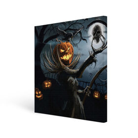 Холст квадратный с принтом Jack в Белгороде, 100% ПВХ |  | Тематика изображения на принте: halloween | pumpkin | witch | ведьма | демон | кот | тыква | хэллоуин | череп