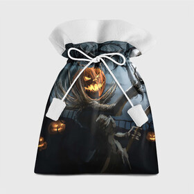 Подарочный 3D мешок с принтом Jack в Белгороде, 100% полиэстер | Размер: 29*39 см | halloween | pumpkin | witch | ведьма | демон | кот | тыква | хэллоуин | череп