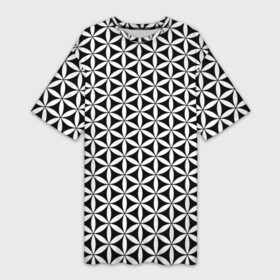 Платье-футболка 3D с принтом Цветок Жизни в Белгороде,  |  | геометрия пространства | герметизм | древо жизни | друнвало мельхиседек | куб метатрона | мудрость | сакральная геометрия | семя жизни | ткань пространства | цветок жизни