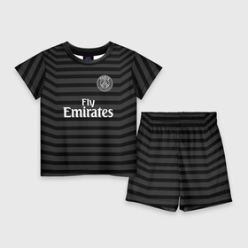 Детский костюм с шортами 3D с принтом PSG 2018 Original 4 в Белгороде,  |  | fc | fly emirates | paris | psg | лого | париж | псж | спорт | спортивные | фк | футбольный клуб