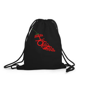 Рюкзак-мешок 3D с принтом Red Hot Chili Peppers в Белгороде, 100% полиэстер | плотность ткани — 200 г/м2, размер — 35 х 45 см; лямки — толстые шнурки, застежка на шнуровке, без карманов и подкладки | музыка | овощ | острый | пеперс | перчик | ред | рок | хот | чили