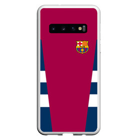 Чехол для Samsung Galaxy S10 с принтом FC Barcelona 2018 Vintage в Белгороде, Силикон | Область печати: задняя сторона чехла, без боковых панелей | Тематика изображения на принте: fc | fc barcelona | fcb | fly emirates | ronaldo | абстракция | барселона | геометрия | зож | клуб | линии | месси | модные | мяч | реал мадрид | спорт | спортивные | тренды | футбол | футбольный клуб | эмблема