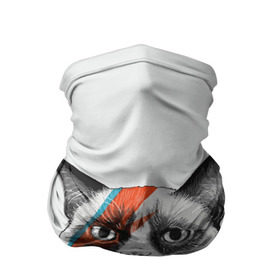 Бандана-труба 3D с принтом Grumpy cat (David Bowie) в Белгороде, 100% полиэстер, ткань с особыми свойствами — Activecool | плотность 150‒180 г/м2; хорошо тянется, но сохраняет форму | Тематика изображения на принте: бодиарт | грумпи | дэвид боуи | злой кот | интернет | котей | котик | кошка | мем | мемас | мемчик. | молния на лице | рисунок на лице | сердитый