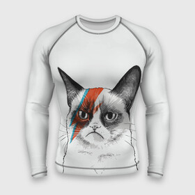 Мужской рашгард 3D с принтом Grumpy cat (David Bowie) в Белгороде,  |  | бодиарт | грумпи | дэвид боуи | злой кот | интернет | котей | котик | кошка | мем | мемас | мемчик. | молния на лице | рисунок на лице | сердитый