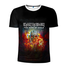 Мужская футболка 3D спортивная с принтом Iron Maiden в Белгороде, 100% полиэстер с улучшенными характеристиками | приталенный силуэт, круглая горловина, широкие плечи, сужается к линии бедра | Тематика изображения на принте: iron maiden | адриан смит | айрон мейден | группа | дэйв мюррей | железная дева | индеец | ирон майден | метал | мрачный | музыка | огонь | песни | рок | стив харрис | тяжелый | хеви | хевиметал