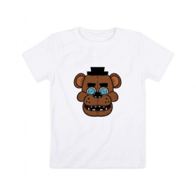 Детская футболка хлопок с принтом Five Nights At Freddy`s в Белгороде, 100% хлопок | круглый вырез горловины, полуприлегающий силуэт, длина до линии бедер | 