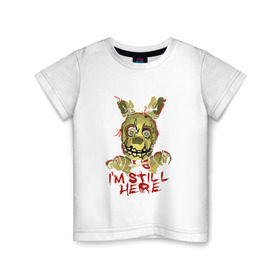 Детская футболка хлопок с принтом Five Nights At Freddy`s в Белгороде, 100% хлопок | круглый вырез горловины, полуприлегающий силуэт, длина до линии бедер | five nights at freddys