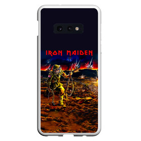 Чехол для Samsung S10E с принтом Боец Iron Maiden в Белгороде, Силикон | Область печати: задняя сторона чехла, без боковых панелей | Тематика изображения на принте: iron maiden | адриан смит | айрон мейден | война | группа | дэйв мюррей | железная дева | ирон майден | метал | мрачный | музыка | песни | рок | солдат | стив харрис | тяжелый | хеви | хевиметал