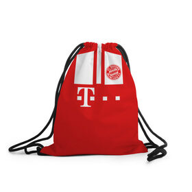 Рюкзак-мешок 3D с принтом FC Bayern 2018 Original #6 в Белгороде, 100% полиэстер | плотность ткани — 200 г/м2, размер — 35 х 45 см; лямки — толстые шнурки, застежка на шнуровке, без карманов и подкладки | 