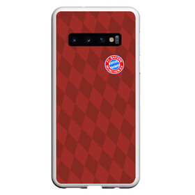 Чехол для Samsung Galaxy S10 с принтом FC Bayern 2018 Original #10 в Белгороде, Силикон | Область печати: задняя сторона чехла, без боковых панелей | Тематика изображения на принте: bayern | fly fc | бавария | геометрия | спорт | футбольный клуб