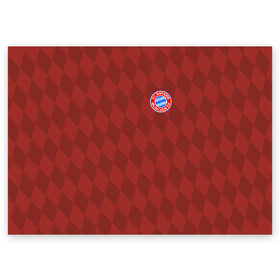 Поздравительная открытка с принтом FC Bayern 2018 Original #10 в Белгороде, 100% бумага | плотность бумаги 280 г/м2, матовая, на обратной стороне линовка и место для марки
 | bayern | fly fc | бавария | геометрия | спорт | футбольный клуб