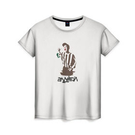 Женская футболка 3D с принтом Элджей в Белгороде, 100% полиэфир ( синтетическое хлопкоподобное полотно) | прямой крой, круглый вырез горловины, длина до линии бедер | sayonaraboy | розовое вино | элджей
