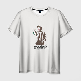 Мужская футболка 3D с принтом Элджей в Белгороде, 100% полиэфир | прямой крой, круглый вырез горловины, длина до линии бедер | Тематика изображения на принте: sayonaraboy | розовое вино | элджей