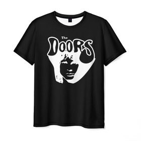 Мужская футболка 3D с принтом The Doors в Белгороде, 100% полиэфир | прямой крой, круглый вырез горловины, длина до линии бедер | the doors | денсмор | джим моррисон | кригер | манзарек | роберт алан | рэй