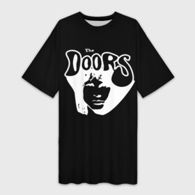 Платье-футболка 3D с принтом The Doors в Белгороде,  |  | the doors | денсмор | джим моррисон | кригер | манзарек | роберт алан | рэй