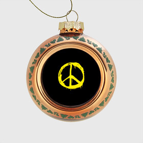 Стеклянный ёлочный шар с принтом Peace в Белгороде, Стекло | Диаметр: 80 мм | peace | vppdgryphon | арт | краска | мирный | миролюбивый | пацифик | прикольные | хиппи | цветные