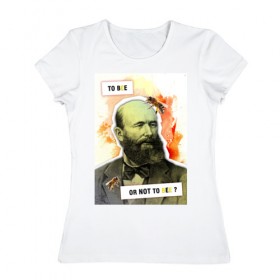 Женская футболка хлопок с принтом Бутлеров (Химия – Просто) в Белгороде, 100% хлопок | прямой крой, круглый вырез горловины, длина до линии бедер, слегка спущенное плечо | 