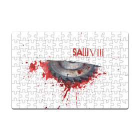 Пазл магнитный 126 элементов с принтом The SAW VIII в Белгороде, полимерный материал с магнитным слоем | 126 деталей, размер изделия —  180*270 мм | jigsaw | джон крамер | триллер