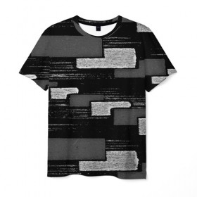 Мужская футболка 3D с принтом abstraction texture в Белгороде, 100% полиэфир | прямой крой, круглый вырез горловины, длина до линии бедер | 