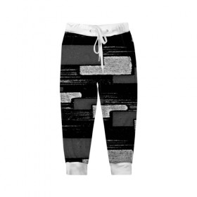Детские брюки 3D с принтом abstraction texture в Белгороде, 100% полиэстер | манжеты по низу, эластичный пояс регулируется шнурком, по бокам два кармана без застежек, внутренняя часть кармана из мелкой сетки | 